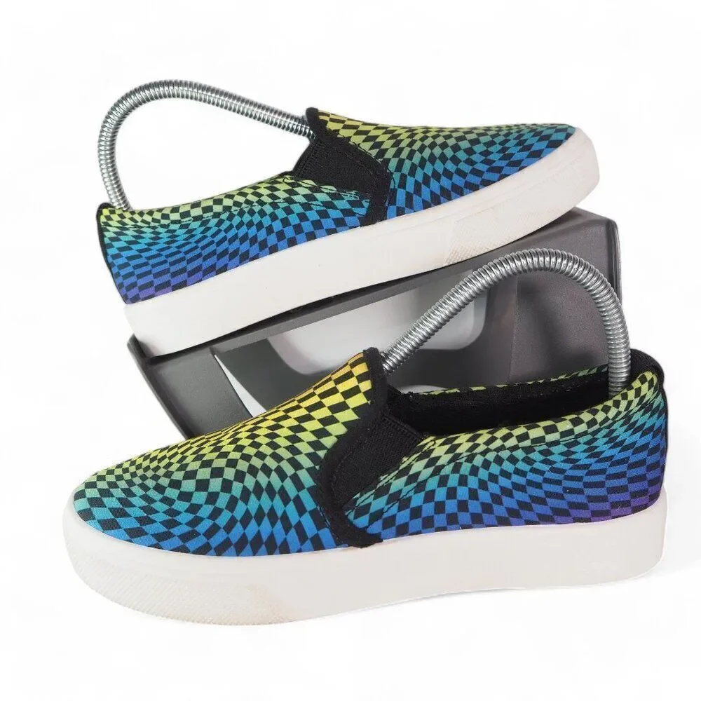 Skechers Poppy Psychedelic Steps Slip-on Sneakers Multicolor 155091 Women's 7‎